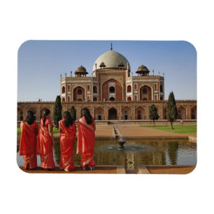 Imán Jóvenes damas indias y Tumba de Humayun, Delhi,