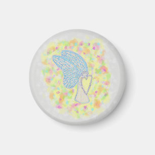 Imán Joy Guardian Angel Art Personalizado Fridge Magnet