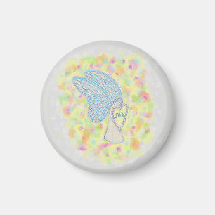 Imán Joy Guardian Angel Art Personalizado Fridge Magnet