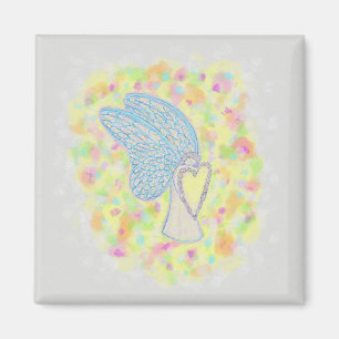 Imán Joy Guardian Angel Art Personalizado Fridge Magnet
