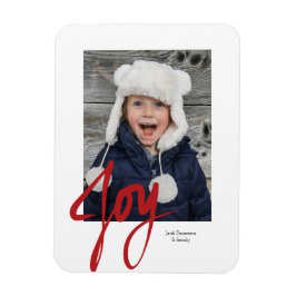 Imán JOY Navidades Holiday Photo Magnet