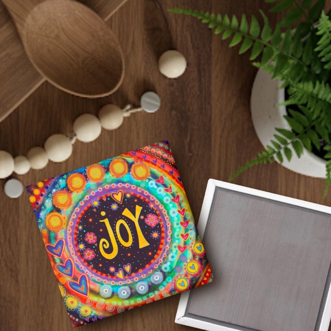 Imán Joy Whimsical Colorous Inspirador Fun Trendy (Subido por el creador)
