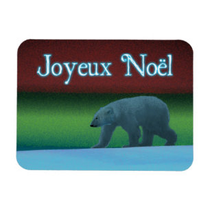 Imán Joyeux Noё l - Oso Polar de Luces Polares
