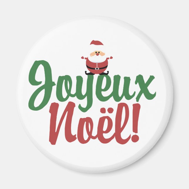 Imán Joyeux Noel Happy Navidades (Frente)
