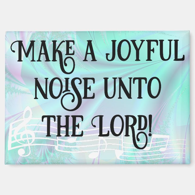 Imán Joyful noise (Anverso)