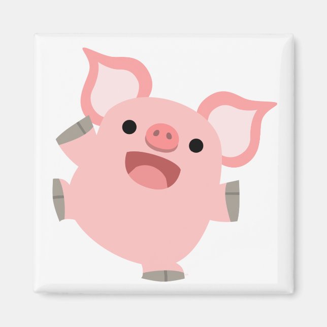 Imán Joyous Personalizado Pig Magnet (Frente)