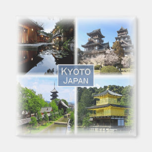Imán JP0016 Asia, Japón, Kioto, nevera