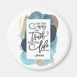 Imán Juan 14:6 Soy la verdadera vida biblia cristiana