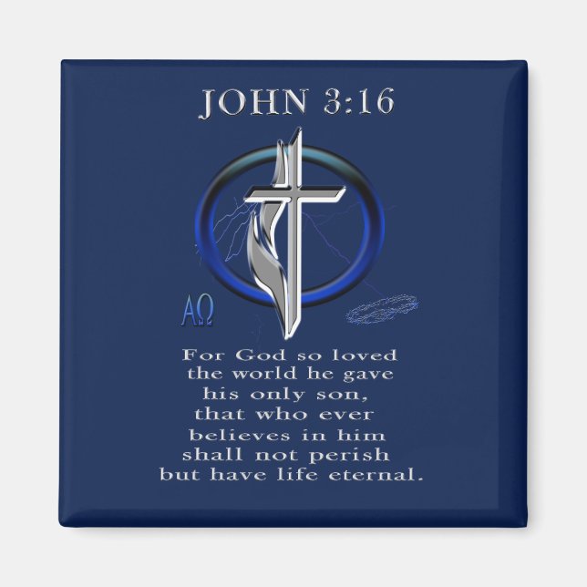 Imán Juan 3:16 (Frente)