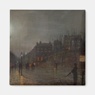 Imán Juan Atkinson Grimshaw el que va a casa en la