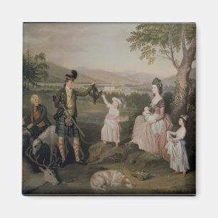 Imán Juan, el cuarto duque de Atholl y su familia