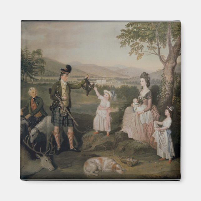 Imán Juan, el cuarto duque de Atholl y su familia (Frente)