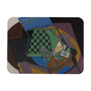 Imán Juan Gris - Cartas de tablero de ajedrez y de jueg