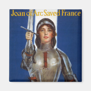 Imán Juana de Arco Heroína Francesa Caballero Héroe Nac