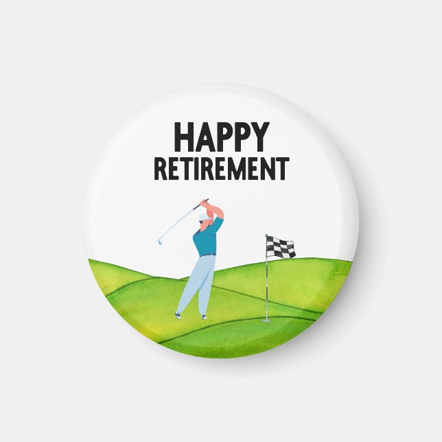 Imán Jubilación de golf (Frente)