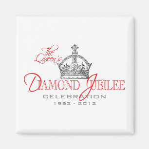 Imán Jubileo de diamante británico - recuerdo real
