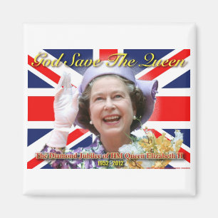 Imán Jubileo de diamante del HM reina Elizabeth II