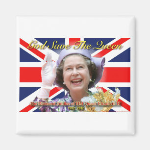 Imán Jubileo de diamante del HM reina Elizabeth II