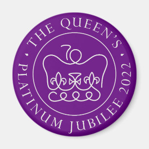 Imán Jubileo platino de Reina 2022 70º aniversario