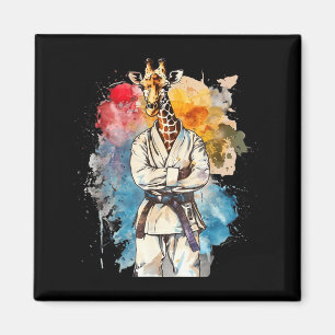 Imán Judo Jirafa Naturaleza Kickboxing Taekwondo Artes