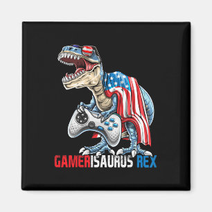 Imán Juego 4 De Julio T Rex Dinosaur Amerisaurus Rex Bo