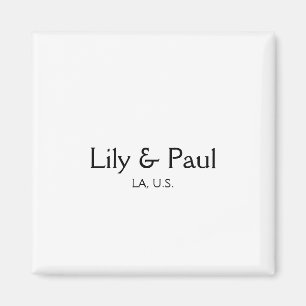 Imán Juego activado agregar nombre de la pareja lugar d