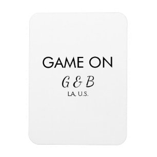 Imán Juego activado agregar nombre de la pareja lugar d