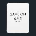 Imán Juego activado añadir nombre de la pareja lugar de<br><div class="desc">diseño</div>