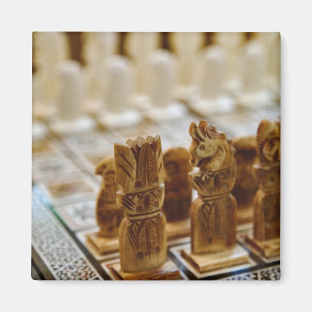 Imán Juego de ajedrez en venta, Khan el Khalili Bazaar, (Frente)
