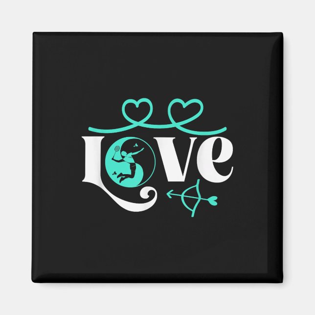 Imán Juego de Badminton Shuttle Yin-yang-love Badmin (Frente)