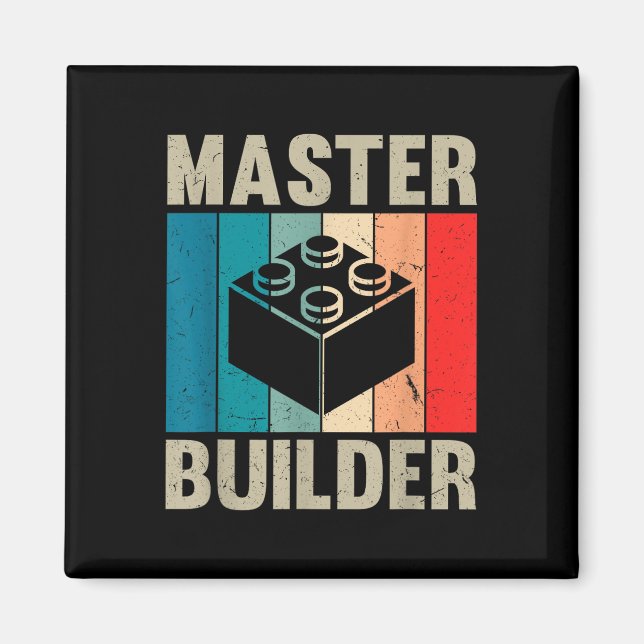 Imán Juego de Bloques de Construcción para Niños Master (Frente)