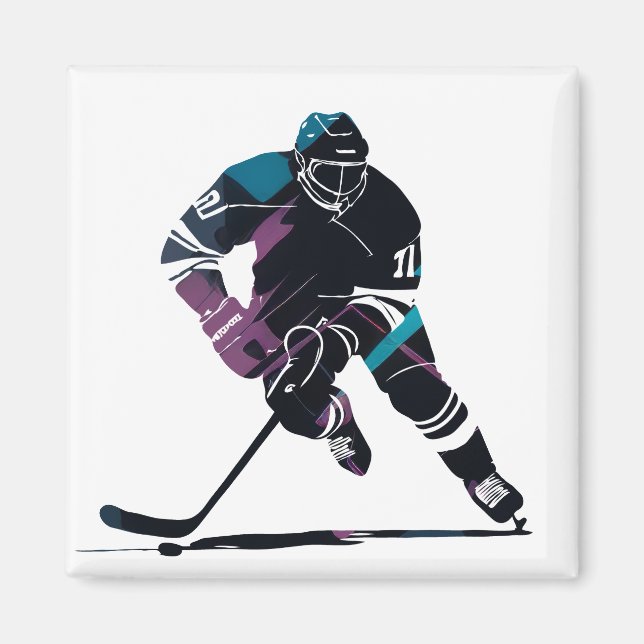 Imán Juego de hockey sobre hielo Deporte Challenge Esti (Frente)