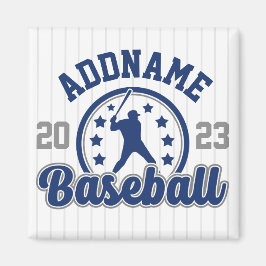 Imán Juego de jugador de equipo de béisbol con nombre p