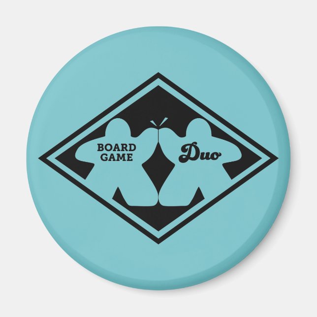 Imán Juego de mesa Duo Black Frame Magnet (Frente)