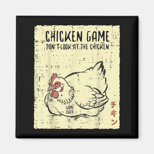 Imán Juego de pollo No mire Juego terminado Dicho diver