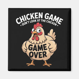 Imán Juego de Pollo No Mires Al Pollo Divertido Pollo