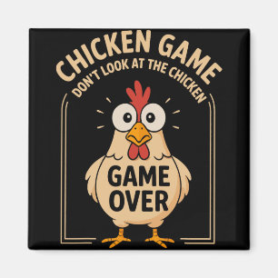 Imán Juego de Pollo No Mires Al Pollo Juego Terminado F