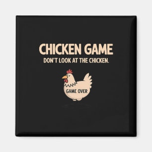 Imán Juego de Pollo No Mires Al Pollo Pollo Divertido
