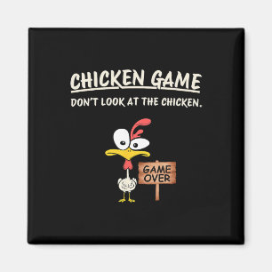 Imán Juego de Pollo No Mires Al Pollo Pollo Divertido