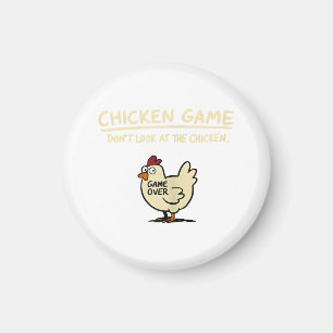 Imán Juego de Pollo No Mires Al Pollo Pollo Divertido