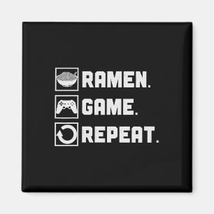 Imán Juego de Ramen Repetición Fideos Videojuegos Conso