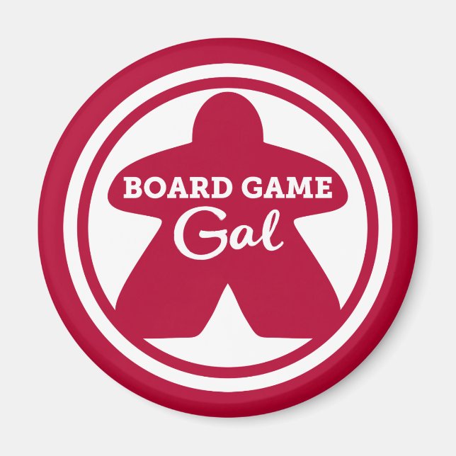 Imán Juego de tablero Gal White Frame Magnet (Frente)