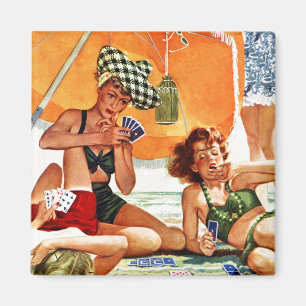 Imán Juego de tarjeta en la playa de Alex Ross