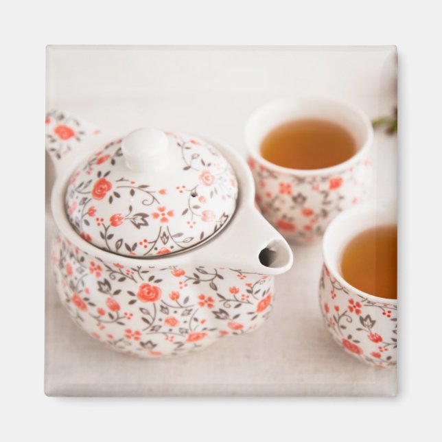 Imán Juego de té cerámico (Frente)