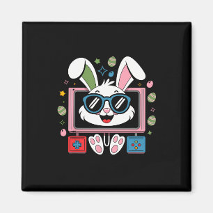 Imán Juego de video Bunny Eggs Costume Día de Pascua Ni