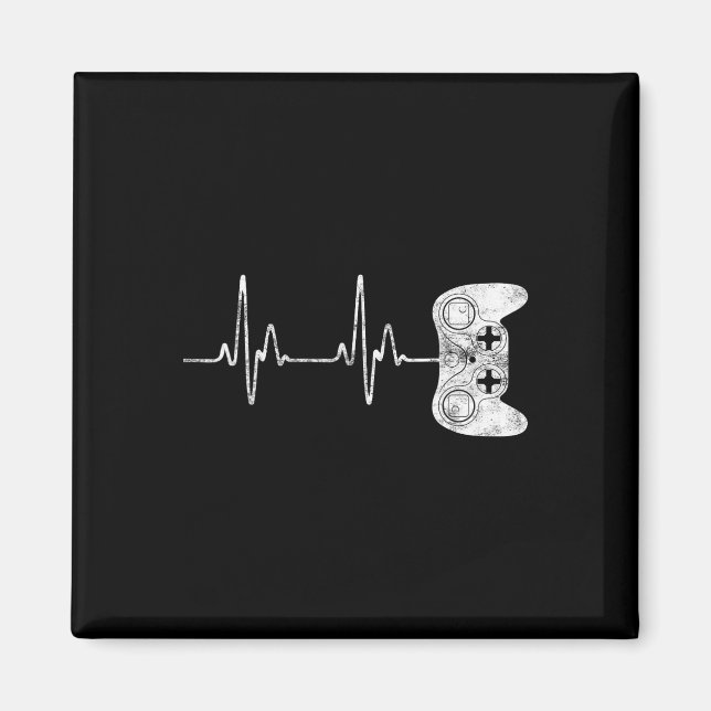 Imán Juego de video Heartbeat Camisas extra (Frente)
