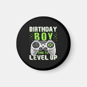 Imán Juego de video Level Up Birday Boy
