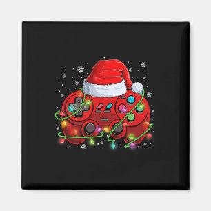 Imán Juego de video Navidades de jugadores Santa Hat il