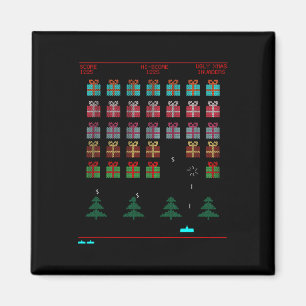 Imán Juego de vídeo retro estilo navidad