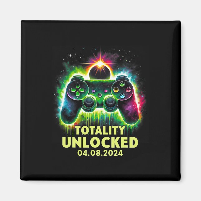 Imán Juego de videojuegos Solar Eclipse 2024 (Frente)